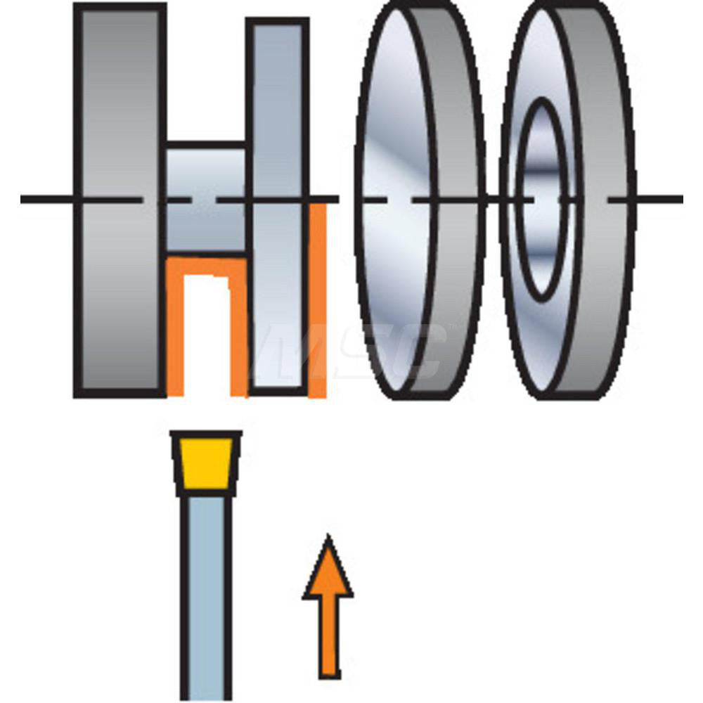 Sandvik Coromant 5764602 Modular Grooving Head Left Hand, Cutting Head, System Size 32, Uses 570-xxR/L151.21 Inserts