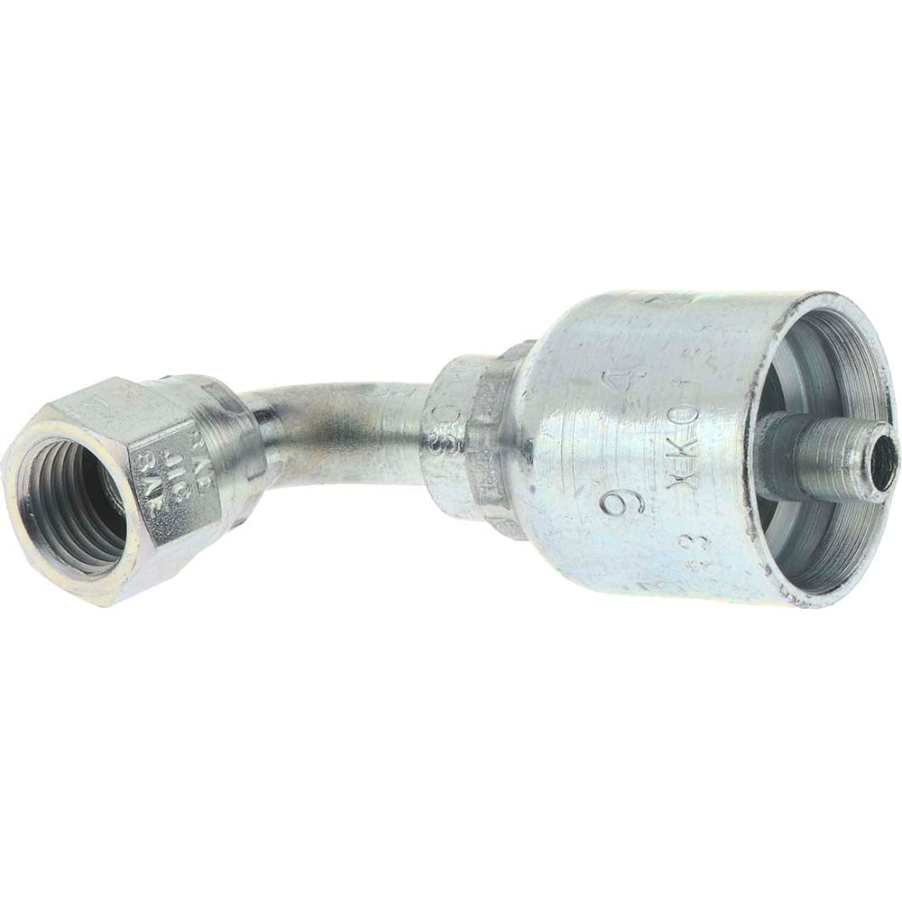 Parker 13943-4-4 Hydraulic Hose Short Drop Female JIC Swivel 90 ° Elbow 0.25" ID, 4 mm, 7/16-20