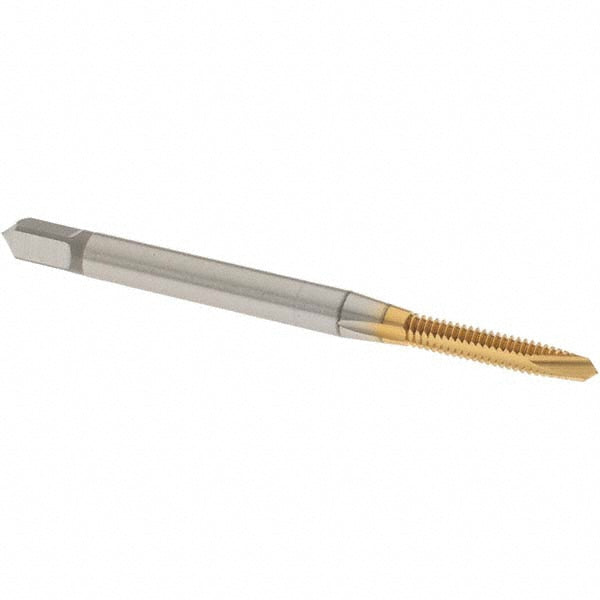 OSG 1206005 Spiral Point Tap #3-48 UNC, 2 Flutes, Plug Chamfer, 2B Class of Fit, HSS, TiN Coated