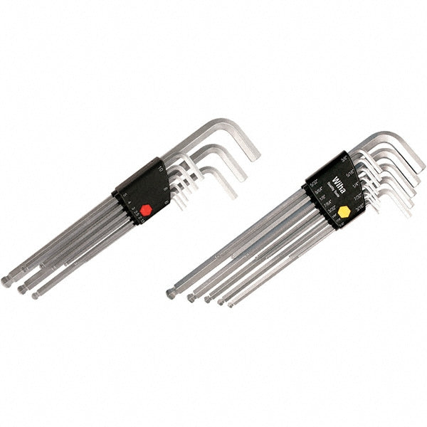 Wiha 66993 22 Piece, L-Key Long Arm Ball End Hex Key Set
