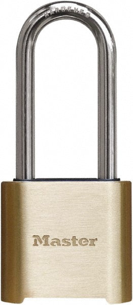 Master Lock 975LH Combination Lock Brass, 3" High, 2" Wide