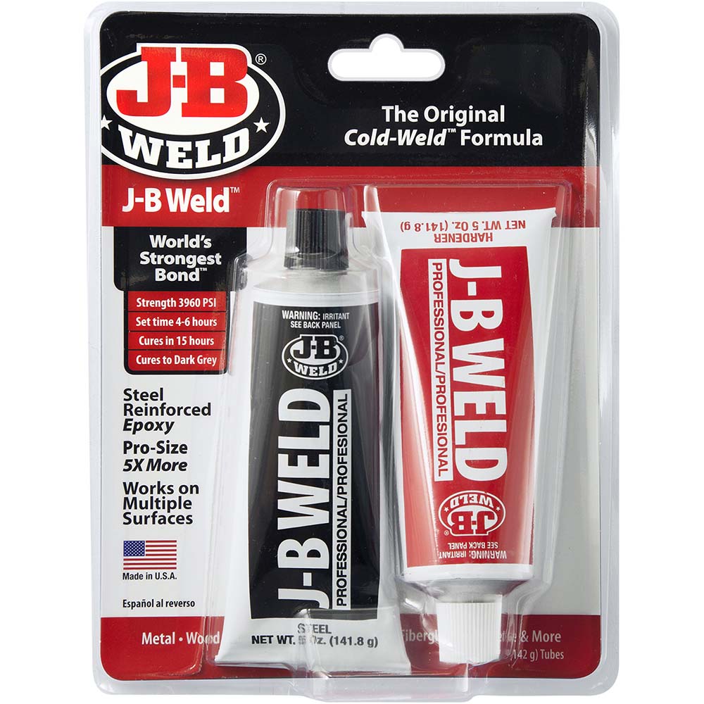 J-B Weld 8281 2 Part Epoxy (2) 5 oz Tubes, Dark Gray