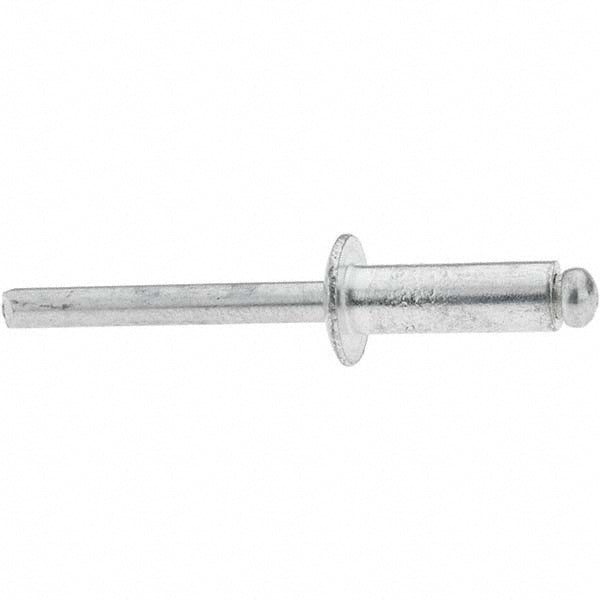 Value Collection C88116 Open End Blind Rivet Size 88, Dome Head, Aluminum Body, Aluminum Mandrel