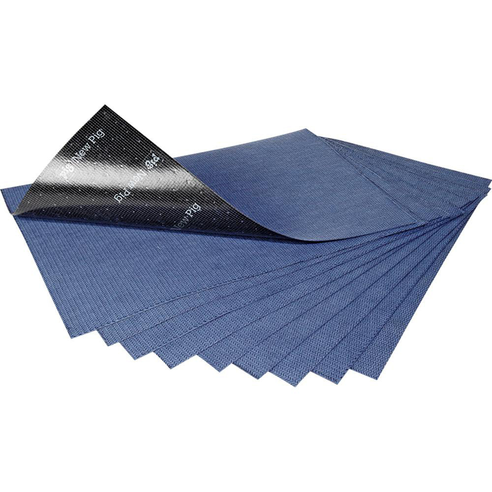 New Pig MAT3200 Pads, Rolls & Mats Product Type Pad Application Universal Overall Length (Inch) 24in Width (Decimal Inch - 4 Decimals) 16.0000 Material Polypropylene Polyester Proprietary Adhesive Material