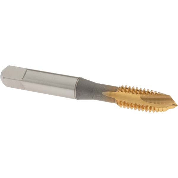 OSG 1231605 Spiral Point Tap 3/8-16 UNC, 3 Flutes, Plug Chamfer, 3B Class of Fit, HSS, TiN Coated