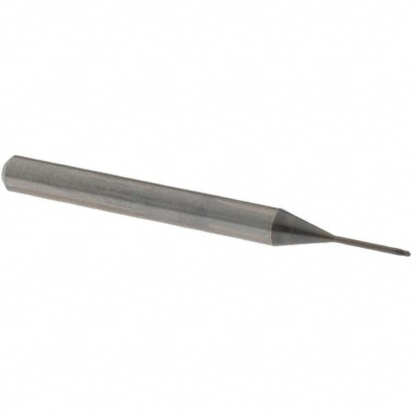 OSG 3110880 Ball End Mill 0.80 mm Dia, 0.60 mm LOC, 2 Flute, Solid Carbide
