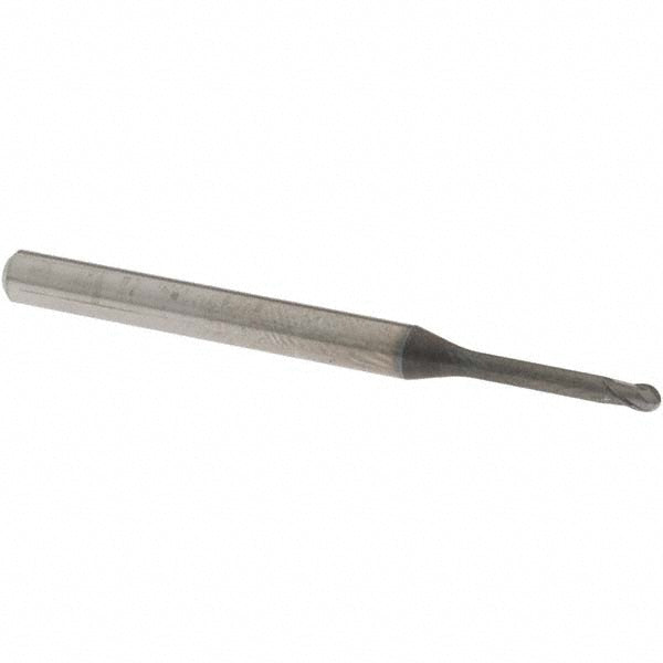 OSG 3112114 Ball End Mill 2.00 mm Dia, 1.60 mm LOC, 2 Flute, Solid Carbide
