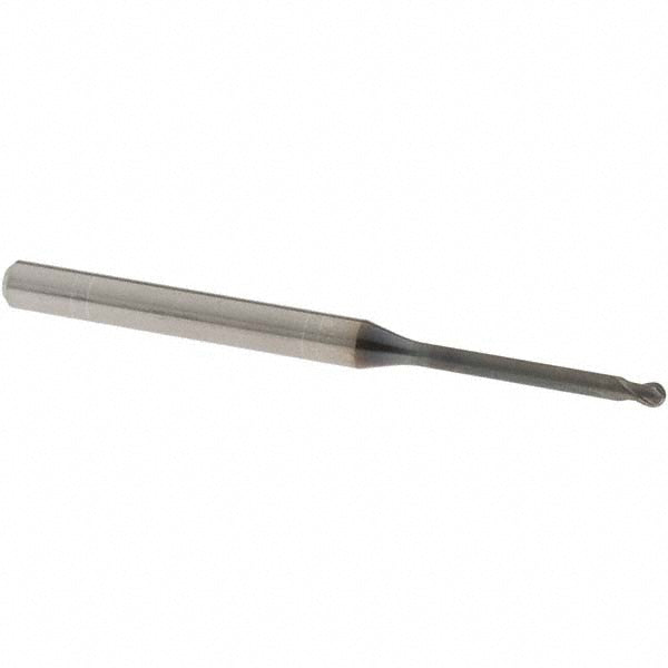 OSG 3112120 Ball End Mill 2.00 mm Dia, 1.60 mm LOC, 2 Flute, Solid Carbide
