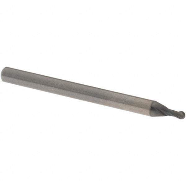 OSG 3105200 Ball End Mill 2.00 mm Dia, 3.00 mm LOC, 2 Flute, Solid Carbide