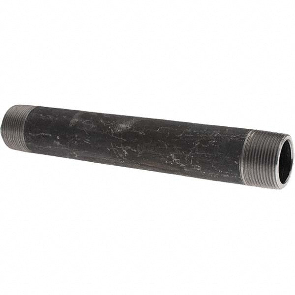 Value Collection 11/4254BLKBN80 Black Pipe Nipple 1-1/4" Dia x 10" Long, Schedule 80