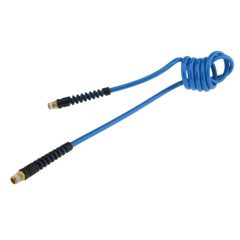 Pro-Source 5540014105PRO Coiled & Self Storing Hose 1/4" ID, 5' Long, Male Swivel x Male Swivel