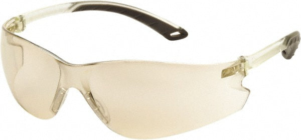 PYRAMEX S5880S Safety Glass Scratch-Resistant, Polycarbonate, Blue Lenses, Frameless, UV Protection