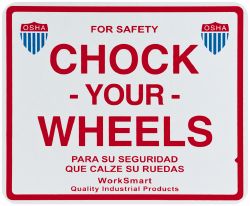 Value Collection WS-MH-DOCK1-144 Sign "Chock Your Wheels"