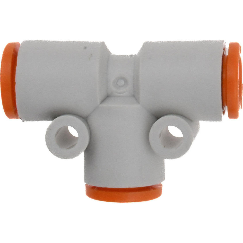 SMC Pneumatics KQ2T07-00A Push-to-Connect Push-to-Connect Fitting Tee, 1/4" OD