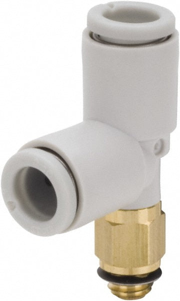 SMC Pneumatics KQ2Y06-M5A Push-to-Connect Push-to-Connect Fitting Run Tee, M5x0.8 Thread, 6.00 mm OD