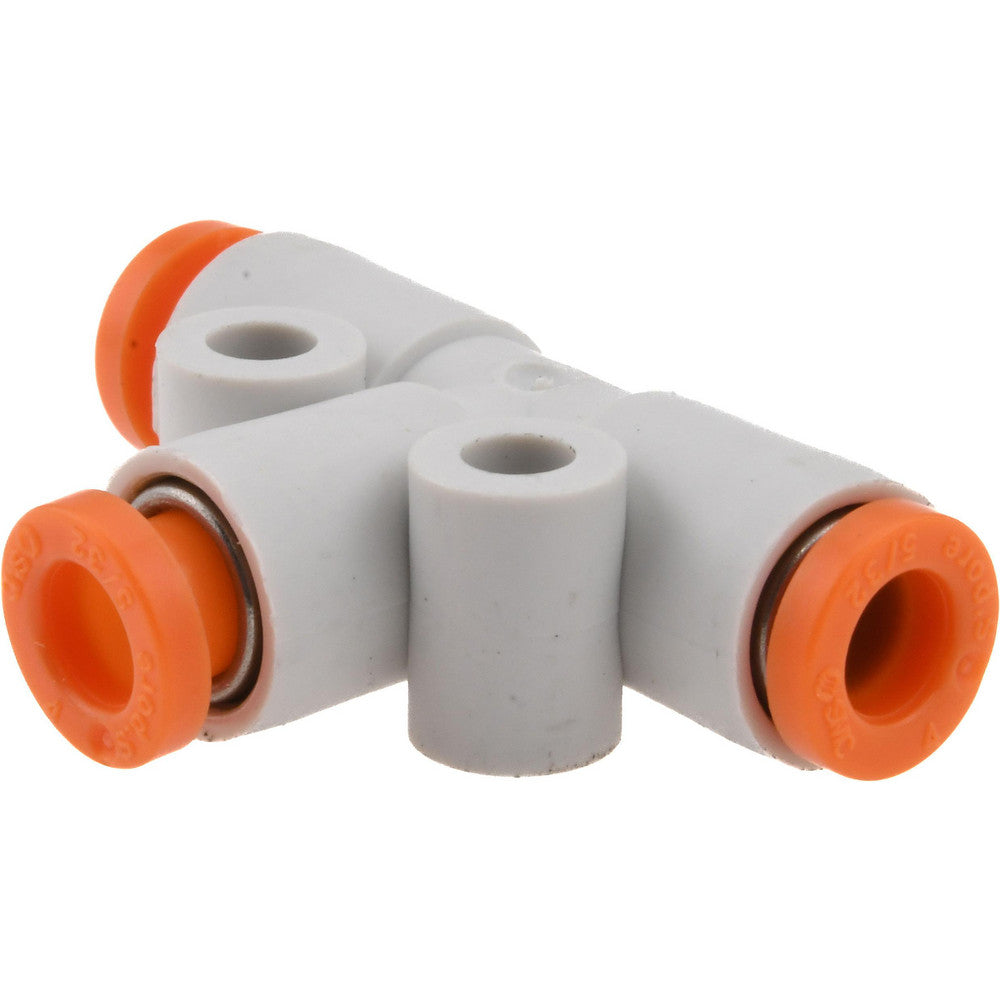 SMC Pneumatics KQ2T03-00A Push-to-Connect Push-to-Connect Fitting Tee, 5/32" OD