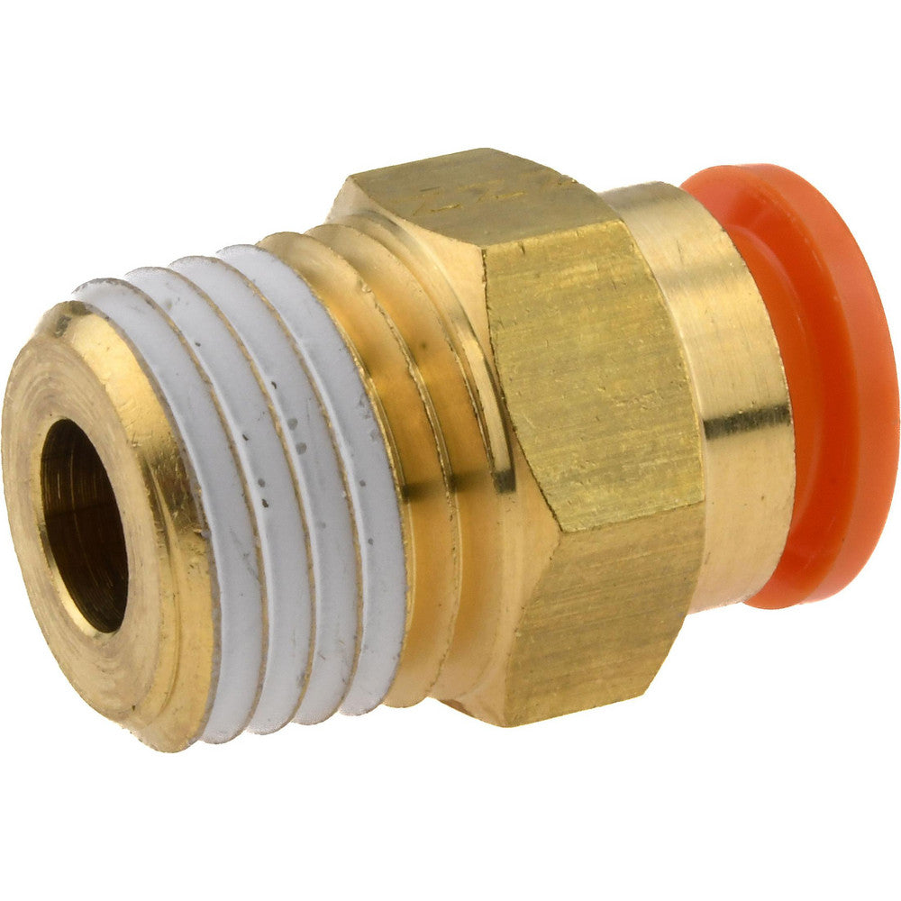 SMC Pneumatics KQ2H09-35AS Push-to-Connect Tube Fitting Connector, 1/4" Thread, 5/16" OD