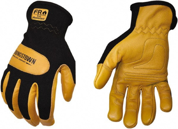 Youngstown 12-3270-80-L Size L, Leather or Synthetic Leather, Arc Flash & Flame Resistant Gloves