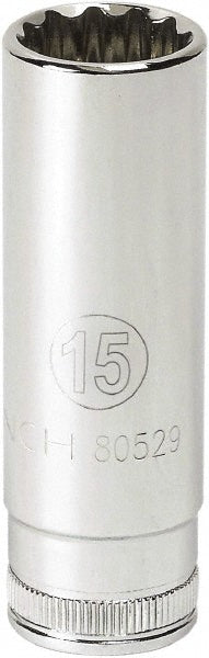 GEARWRENCH 80524 Deep Hand Socket 3/8" Drive, 10 mm Socket, 12-Point