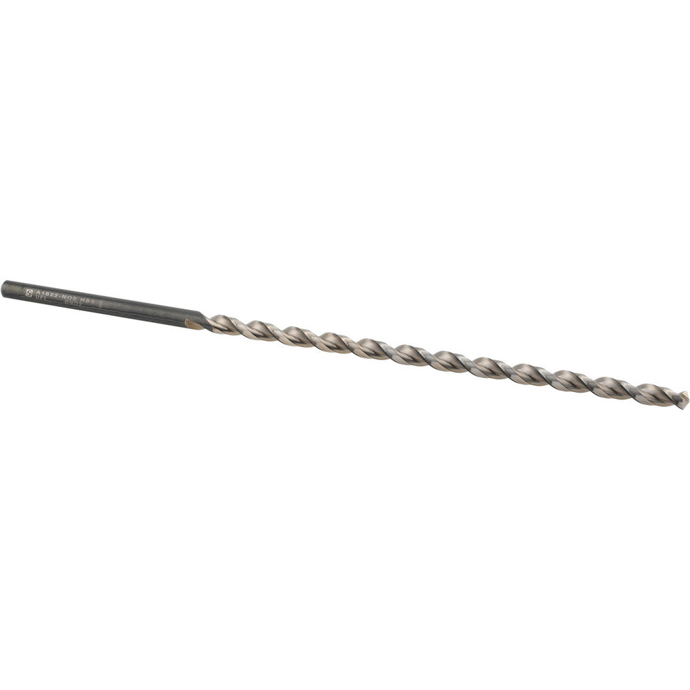 Walter-Titex 5062510 Extra Length Drill Bit #2, 130 ° Point, High Speed Steel