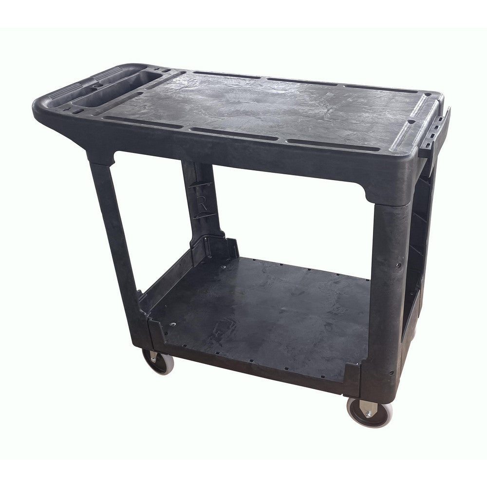 Value Collection MW-0416 BLK Shelf Utility Cart Plastic, Black