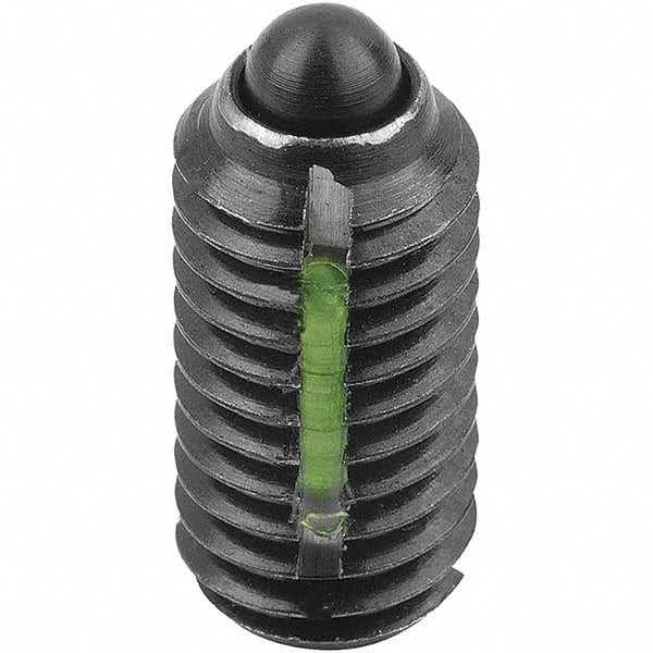 KIPP K0323.05 Threaded Spring Plunger M5, 0.4724" Thread Length, 0.0945" Dia, 0.0787" Projection