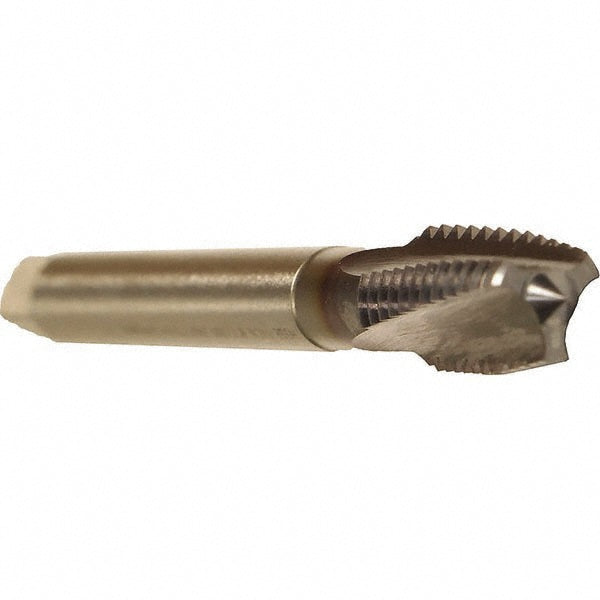 Emuge CU30J411.5012 Spiral Flute Tap 7/16-14 UNC, 3 Flutes, Plug, 3BX Class of Fit, Cobalt, TICN Coated