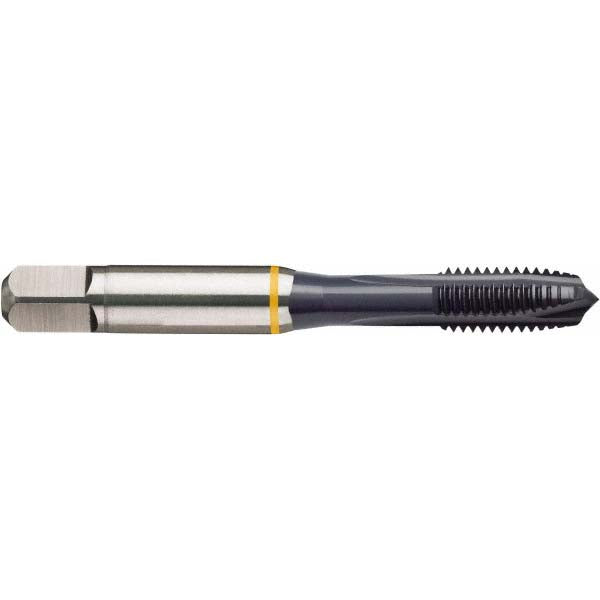 Guhring 9048880080050 Spiral Point Tap M8x1.00 Metric Fine, 3 Flutes, Plug, 6H Class of Fit, Cobalt, Ignator Coated