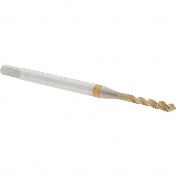 Guhring 9057370020000 Spiral Flute Tap M2 x 0.40, Metric, 3 Flute, Modified Bottoming, 6H Class of Fit, Cobalt, TICN Finish