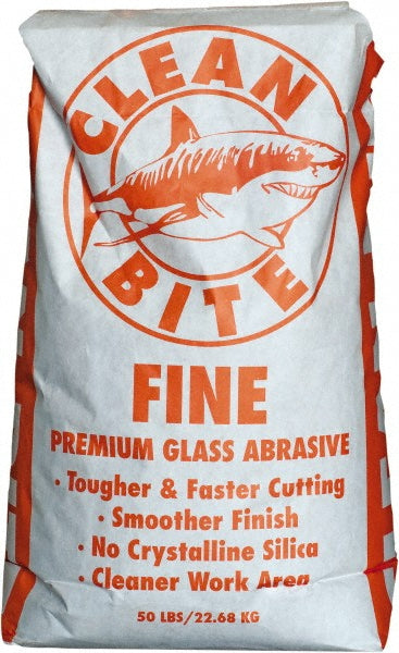 NC Minerals Fine-F Abrasive Blasting Media Fine Grade, Angular, Crushed Glass