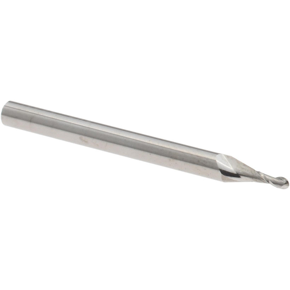 Accupro 12463685 Ball End Mill 0.0550" Dia, 0.1650" LOC, 2 Flute, Solid Carbide