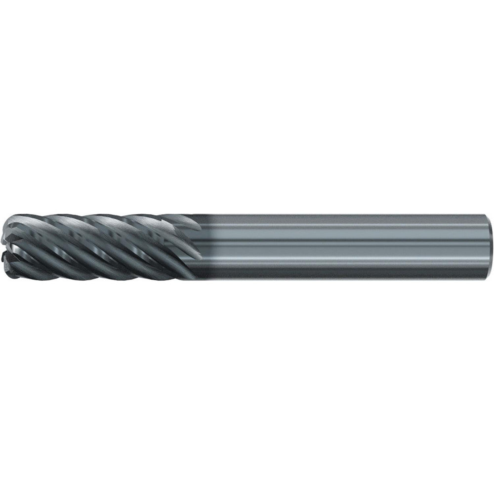 Emuge 3937L.A50030 Roughing & Finishing End Mill 1/2" Dia, 7 Flute, 0.0300" Corner Radius, Corner Radius End, Solid Carbide