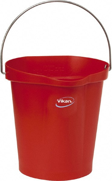 Vikan 56864 Hygiene Bucket, 3.17 Gallon(s), Red