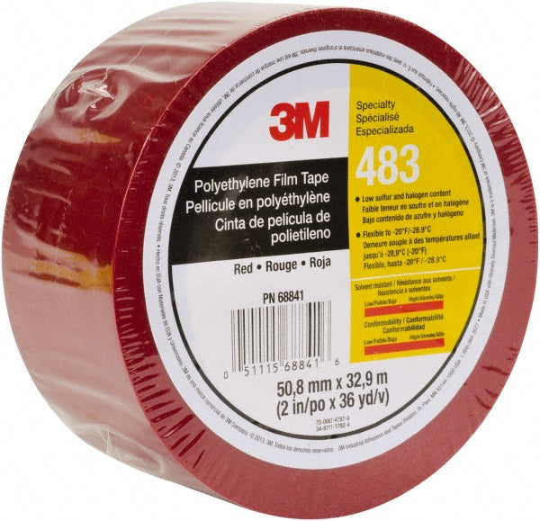3M 7010375084 Polyethylene Film Tape 2" Wide, 36 yd Long, 5 mil Thick