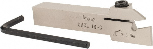 Iscar 2800233 Indexable Grooving Toolholder GHGL 16-3, External, Left Hand, 1.57" Max Workpiece Dia