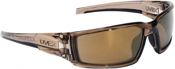 Uvex S2964 Safety Glass Scratch-Resistant, Gold Mirror Lenses, Full-Framed
