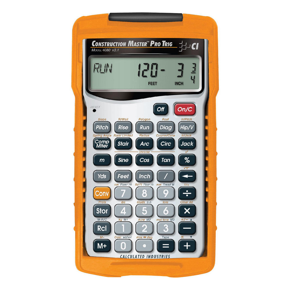 Calculated Industries 4080 11-Digit (7 normal, 4 Fractions) with Full Annunciators Handheld Calculator
