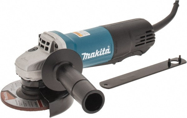 Makita 9557PB Corded Angle Grinder 4-1/2" Wheel Dia, 10,000 RPM, 5/8-11 Spindle