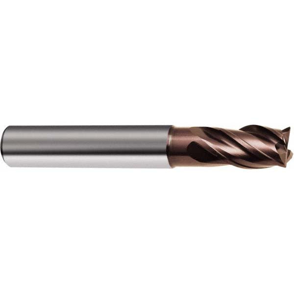 Guhring 9030530063500 Corner Chamfer End Mill 1/4" Dia, 3/4" LOC, 4 Flute, 0.0100" Chamfer Width, Solid Carbide