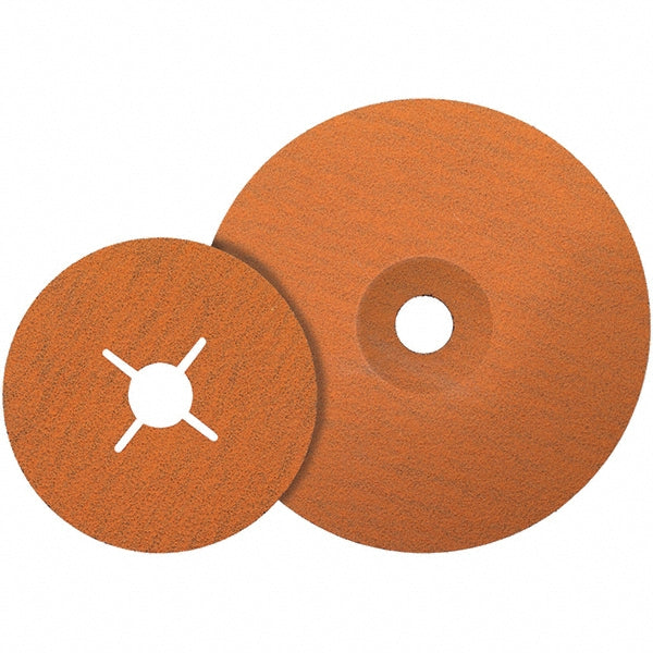 WALTER Surface Technologies 15X508 Fiber Disc 5" Disc Dia, 7/8" Hole, 80 Grit, Ceramic
