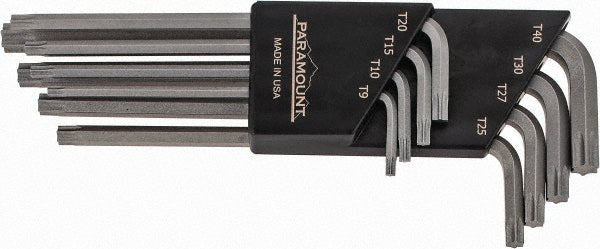 Paramount PAR51834 Torx Key Set 8 Pc, L-Key Handle, T9 to T40