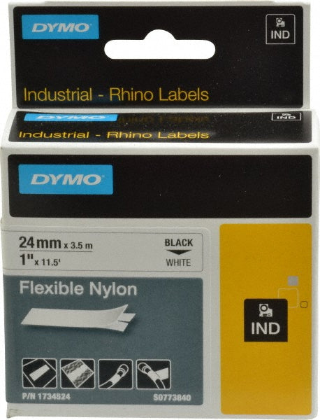 Rhino 1734524 Label Maker Label White, Flexible Nylon, 450,732" OAL, 1" OAW