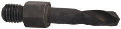 Hertel 953HS19SS-209 Threaded Shank Drill Bit #19, 135 ° Point, 1/4-28 Shank, High Speed Steel