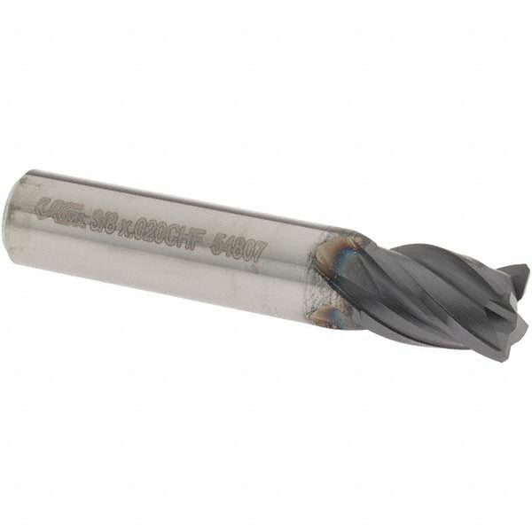 OSG VG436-3750 Corner Chamfer End Mill 3/8" Dia, 1/2" LOC, 4 Flutes, 0.02" Chamfer Width, Solid Carbide