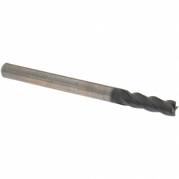 OSG VG434-1250 Corner Radius End Mill 1/8" Dia, 3/8" LOC, 0.01" Radius, 4 Flutes, Solid Carbide