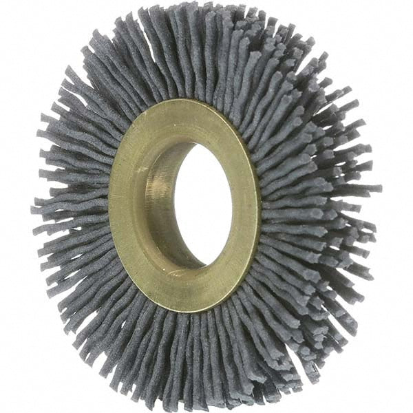 Osborn 0001114600 Wheel Brush 1-1/2" Wheel Dia, 1/4" Face Width, 0.0240" Wire Dia, Crimped