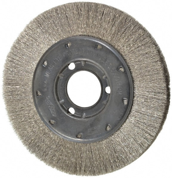 Osborn 0002110400 Wheel Brush 6" Wheel Dia, 5/8" Face Width, 0.0050" Wire Dia, Crimped