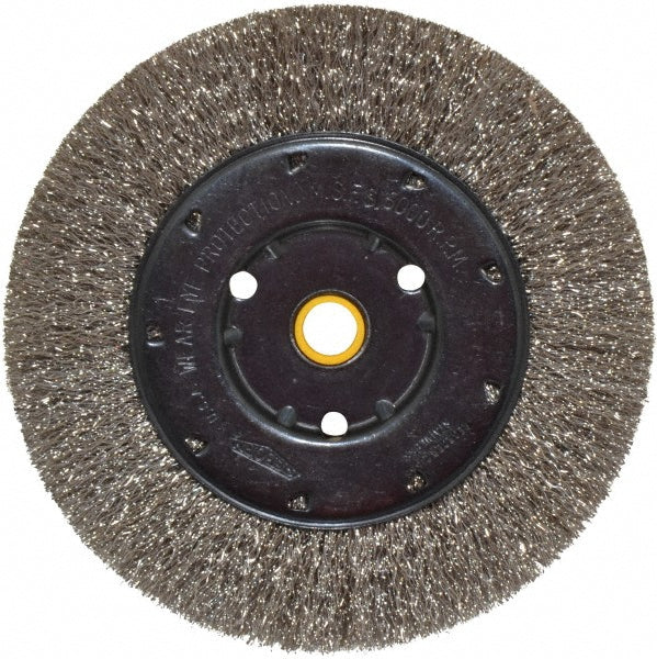 Osborn 0002111000 Wheel Brush 6" Wheel Dia, 5/8" Face Width, 0.0104" Wire Dia, Crimped