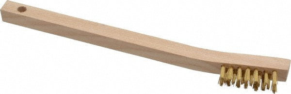 Osborn 0005401400 Scratch Brush, 3 Rows, 7 Columns, Brass