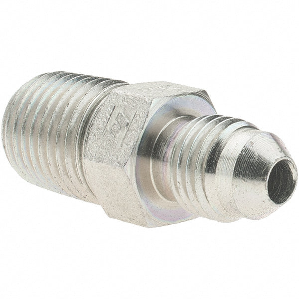 Brennan 10301 Steel Flared Tube Connector 1/4" Tube OD, 7/16-20 x 1/4-18 Thread, 37 ° Flared Angle